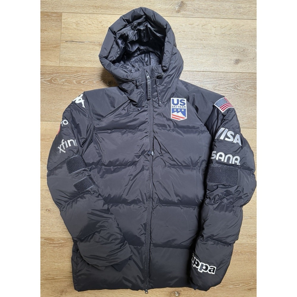 Kappa Men's US Ski‎ Team Official Issued 6Cento 662B Heavy Down Jacket Black XXL